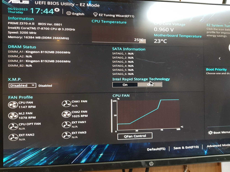 Custom PC -Intel i7-8700 @ 3.20 GHZ 16GB DDR4, 600W PSU