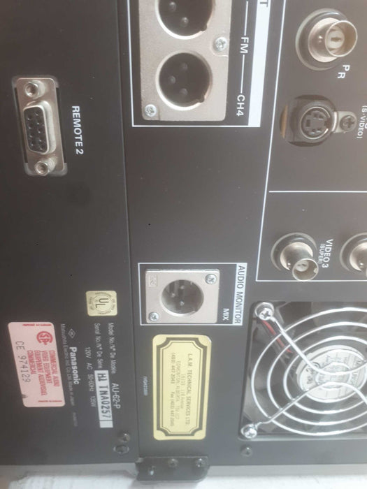 Panasonic Video Cassette Player AU-62-P