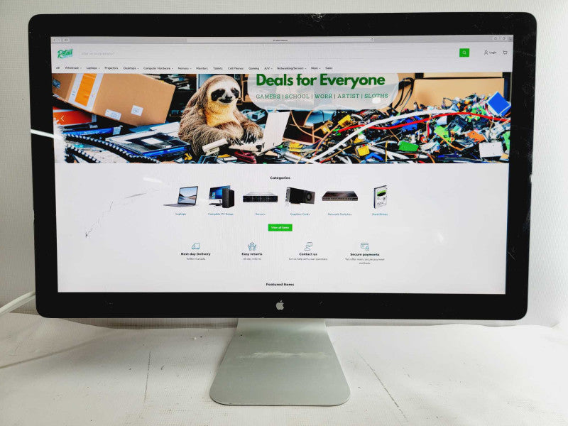 Apple Thunderbolt Display A1407 27\\" Widescreen LCD Monitor [Read] (