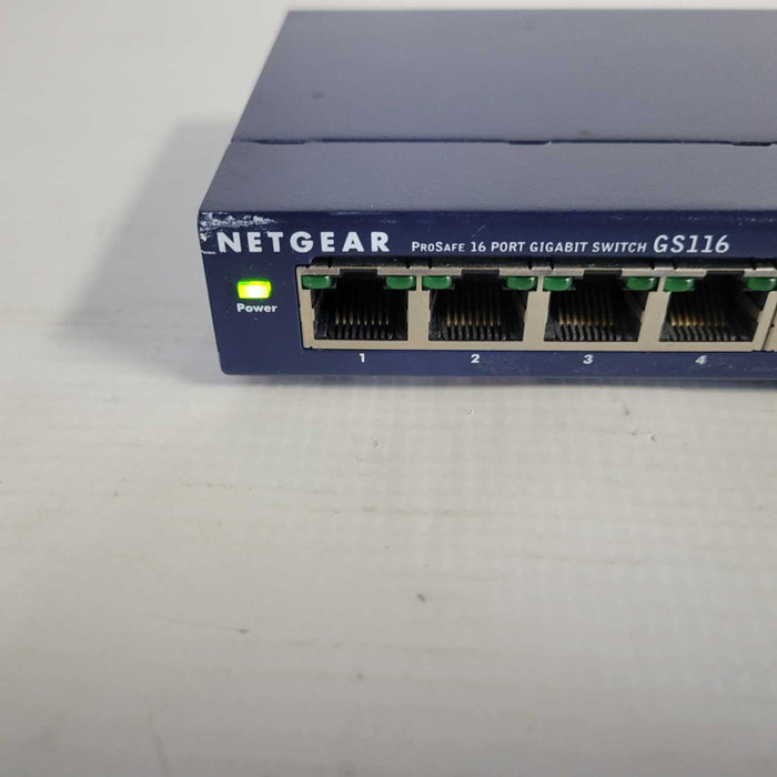 NETGEAR ProSafe 16 Port Gigabit Ethernet Switch GS116 =