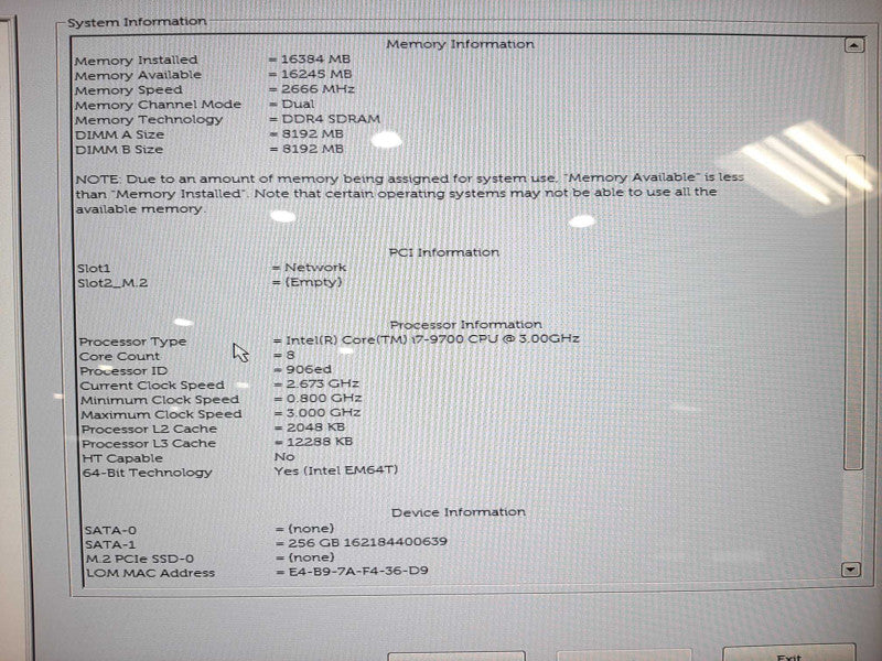 Dell OptiPlex 5270 AIO Touch 21.5\\" Intel i7-9700 3.0GHz 16GB DDR4 256GB M.2 $