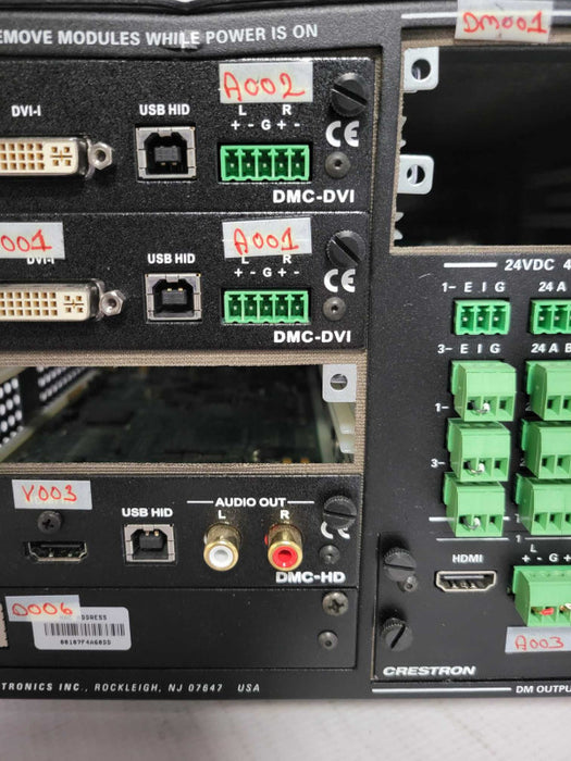 Crestron DM-MD8X8 8x8 Digital Media Switcher  with Cards, Read Q_