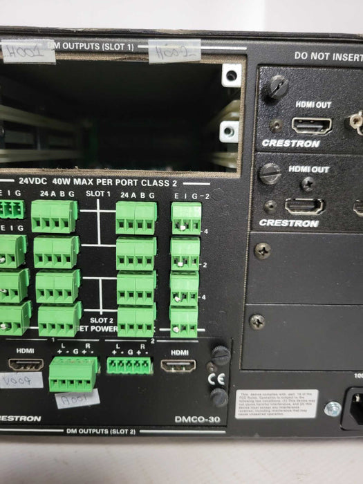 Crestron DM-MD8X8 8x8 Digital Media Switcher with Cards Read _
