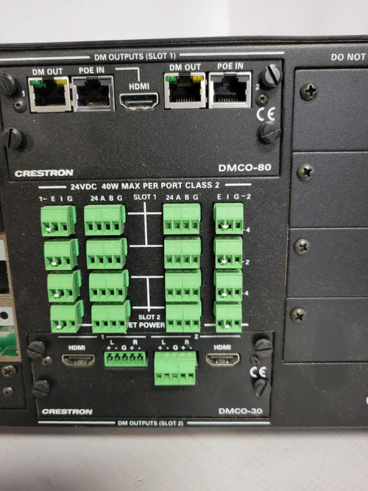 Crestron DM-MD8X8 8x8 Digital Media Switcher w/ Cards Read Q_