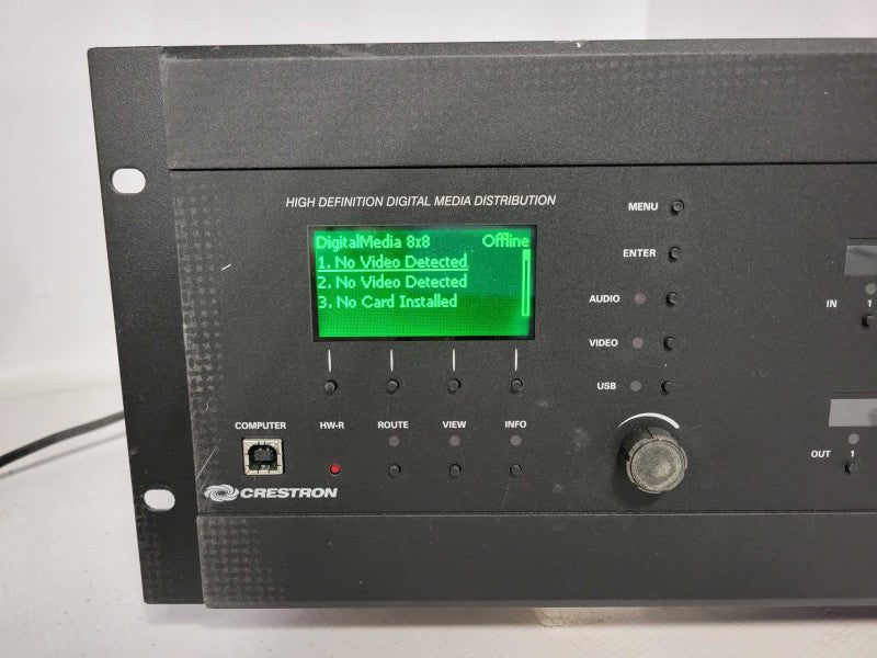 Crestron DM-MD8X8 8x8 Digital Media Switcher w/ Cards Read Q_