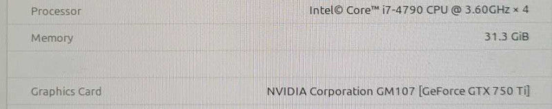 Intel Core i7-4790 @ 3.60GHz - ASUS Z97-A  - 32GB DDR3 - GTX 750Ti 2GB (READ)