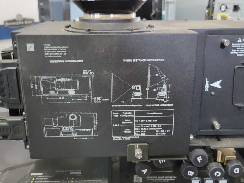 Christie 38-GFX202-02 Graph Master RPMS-500Xe Projector Read Q_