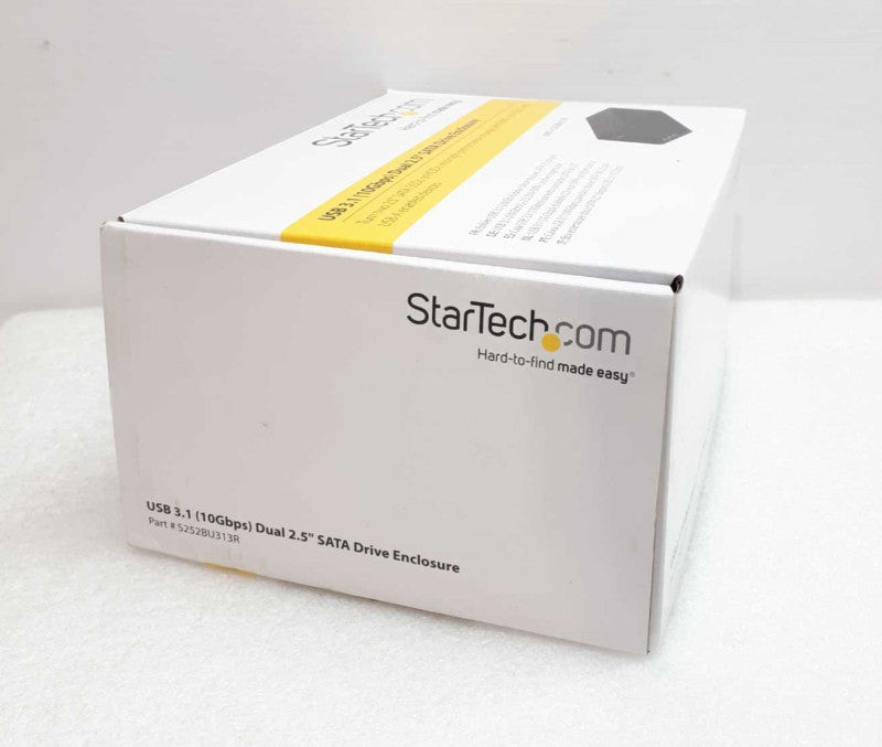 StarTech USB 3.1 (10Gbps) External Enclosure for Dual 2.5\\" SATA Drives  :