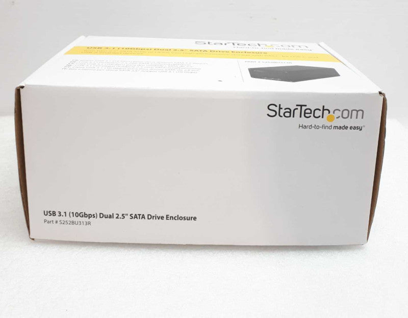 StarTech USB 3.1 (10Gbps) External Enclosure for Dual 2.5\\" SATA Drives  :