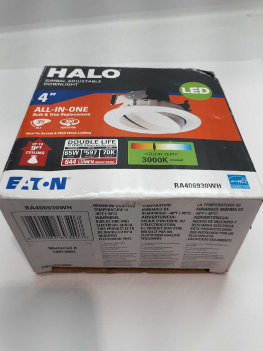 Halo RA406930WH Retrofit Adjustable LED Module, 4\\" &