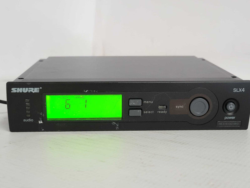 Shure SLX4 Wireless Receiver (H5 518-542MHz) Q_
