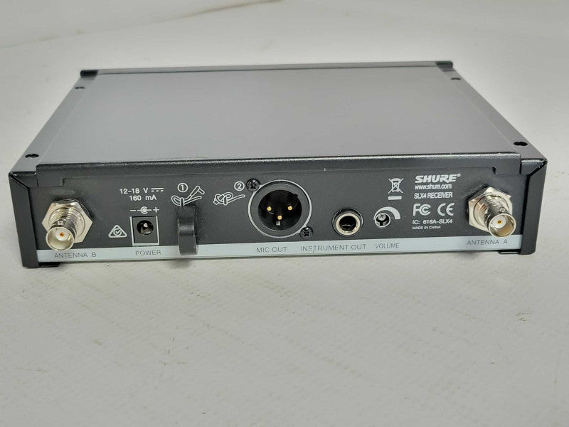 Shure SLX4 Wireless Receiver (H5 518-542MHz) Q_