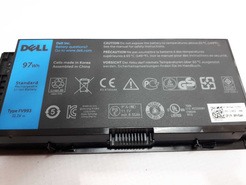 New Genuine Dell Fv993 97Wh Battery for Precision M4600 M6600 &