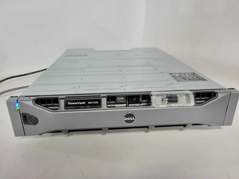 Dell PowerVault MD1200 12-Bay Storage, 2x MD12 03DJRJ Controllers 2x PSU _