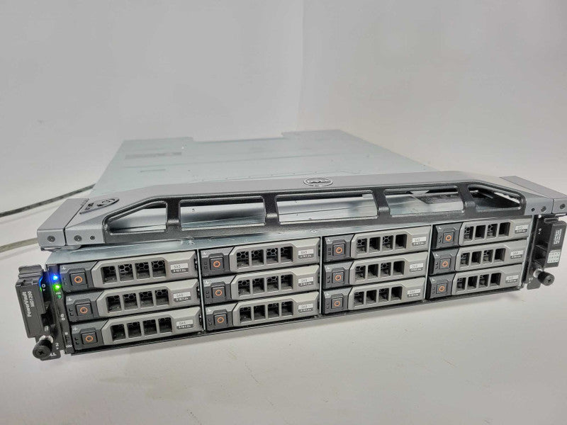 Dell PowerVault MD1200 12-Bay Storage, 2x MD12 03DJRJ Controllers 2x PSU _