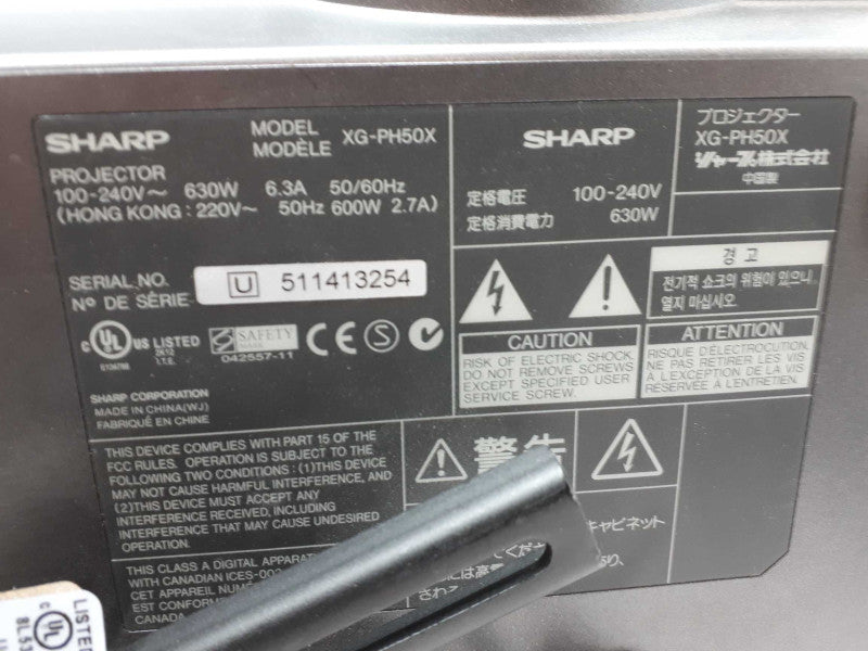 SHARP XG-PH50X CONFERENCE SERIES DIGITAL PROJECTOR TESTED with mount &