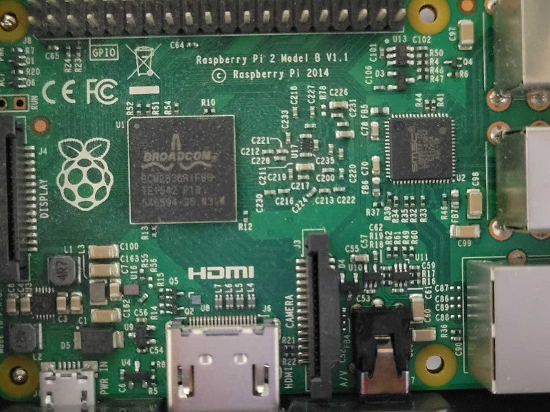 Raspberry Pi 2 model B v1.1 with AC Adapter, No SD Card, Read Q_
