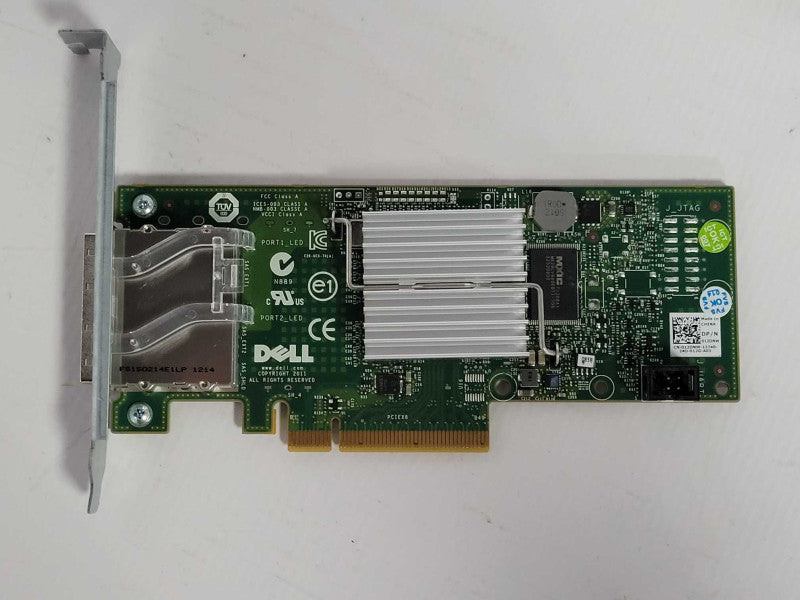 Dell PCI-e x8 6Gbps Dual Port SAS Host Bus Adapter 012DNW FH Q_