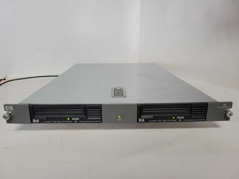 HP Storageworks EJ014A 403721-003 Chassis w/ 2x Ultrium 3000 SAS LTO 5 Drives _