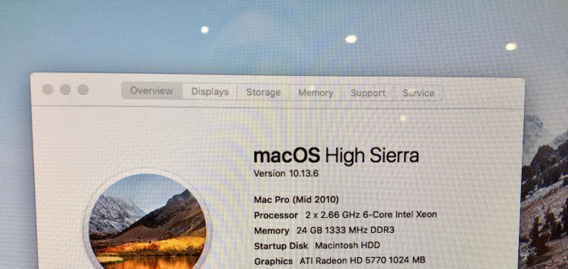 Apple Mac Pro Mid 2012 2x Xeon X5650 Radeon HD5770 24 GB RAM 500GB SSD Read!