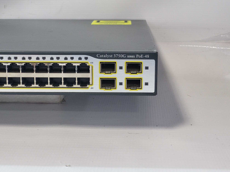 Cisco WS-C3750G-48PS-S 48 port POE Gigabit Network Switch  Q-