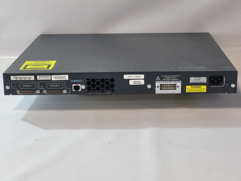 Cisco WS-C3750G-48PS-S 48 port POE Gigabit Network Switch  Q-