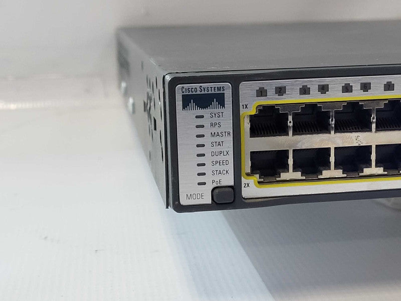 Cisco WS-C3750G-48PS-S 48 port POE Gigabit Network Switch  Q-
