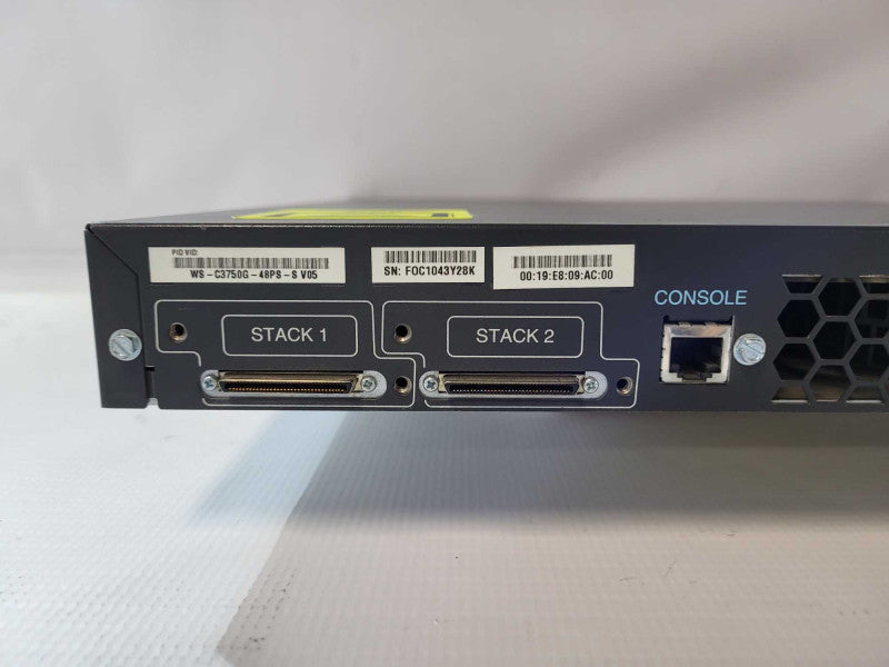 Cisco WS-C3750G-48PS-S 48 port POE Gigabit Network Switch  Q-