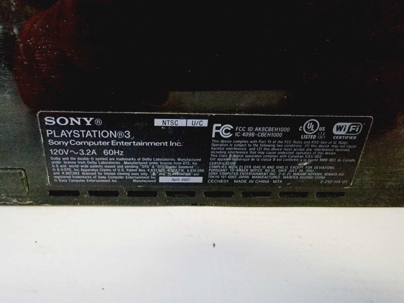 Sony PlayStation 3 PS3 FAT Console For Parts (AS-IS) (