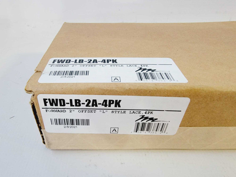 Middle Atlantic FWD-LB-2A-4PK Forward 2\\" Offset L Style Lace Bar, 4 Pk (J12) (