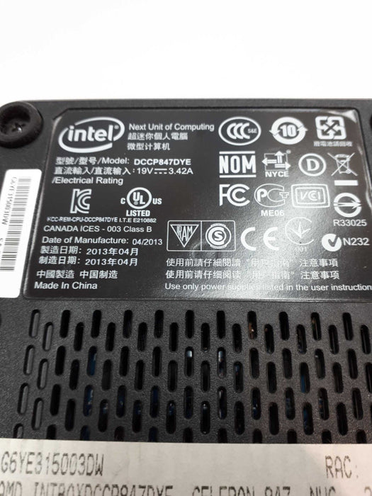 Intel NUC DCCP847DYE Mini PC &