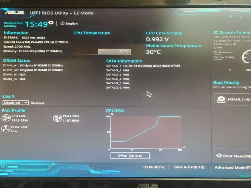 Custom Desktop( i5 - 6400 CPU @ 2.70Ghz) 16GB DDR4 Q