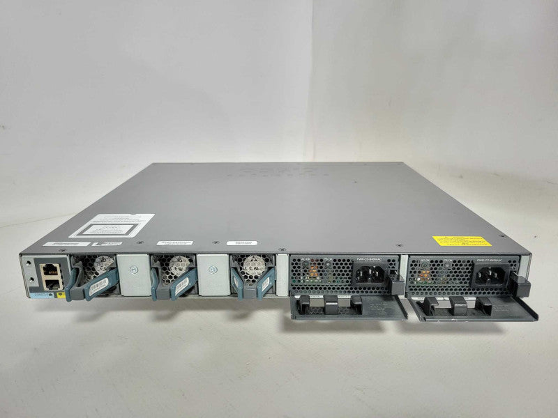 Cisco WS-C3650-24PS-L 24-Port PoE+ 3650 Switch w/ 2x AC Powers Q_