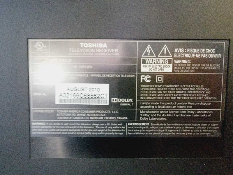 Toshiba 32C100U 32\\" 720p HD LCD TV (