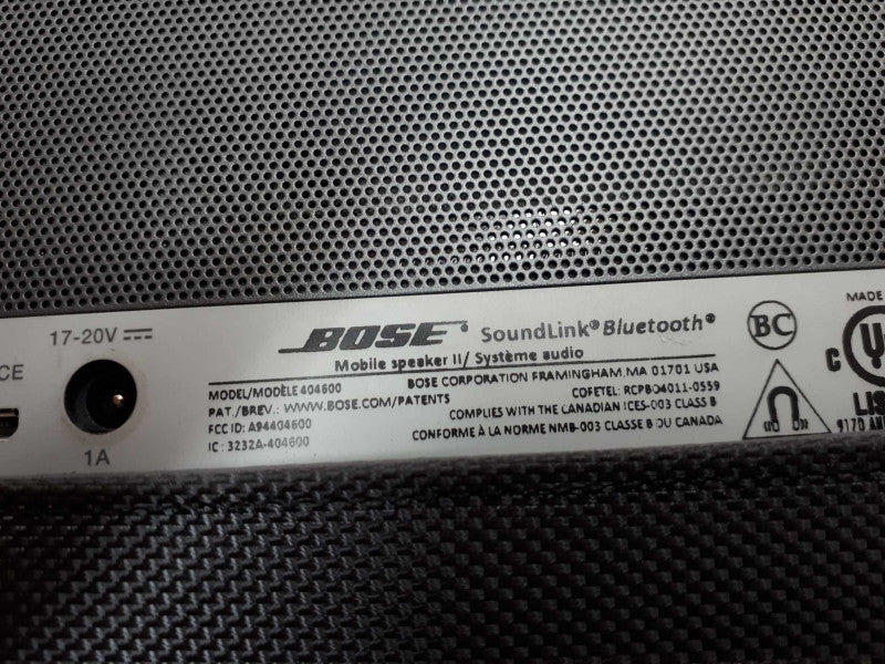 OEM Bose SoundLink Bluetooth Mobile SPEAKER II ONLY 404600 -NO POWER CORD &