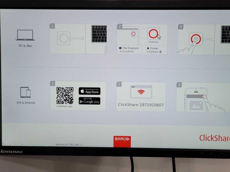 Barco ClickShare CSE-200 R9861520 Wireless presentation system, Read _