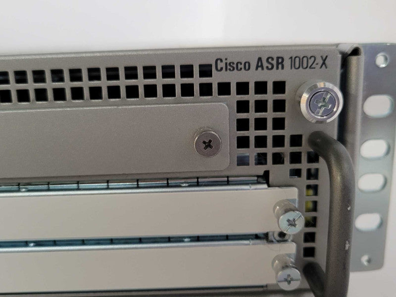 Cisco ASR1002-X CHASSIS, 6 built-in GE, Dual P/S, Factory reset _