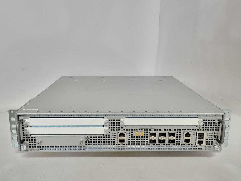 Cisco ASR1002-X CHASSIS, 6 built-in GE, Dual P/S, Factory reset _