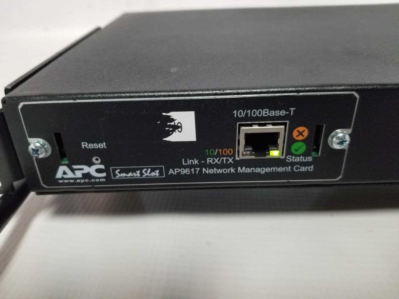 APC AP7750 PDU Rack ATS, 100/120 V W/ AP9617 Network Management Card #