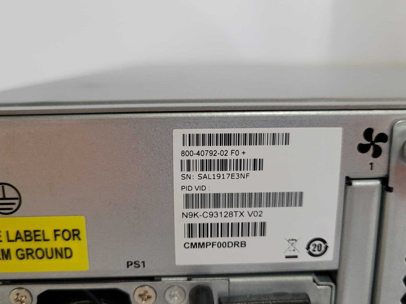 Cisco Nexus N9K-C93128TX 96-Port Gigabit Switch w/ N9K-M12PQ Module, 2x PSU Q_