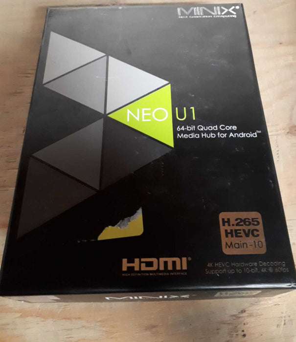 MINIX NEO U1 64-BIT QUAD CORE 2GB RAM 16GB ROM 4K HUB &