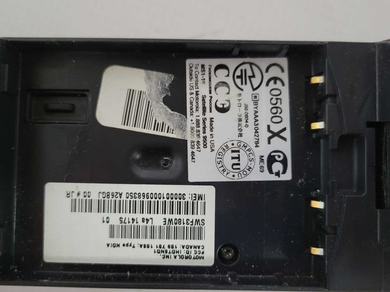 Motorola iridium satellite series 9500, Read _