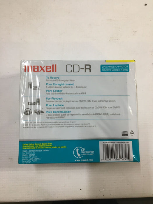 10 Pack Maxell CD-R Recordable CD With Cases Brand New