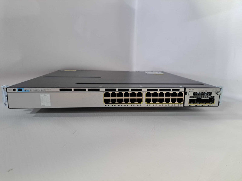 Cisco WS-C3750X-24T-L 24 Port 3750X Gigabit Switch 2x PSU + C3KX NM-10G )