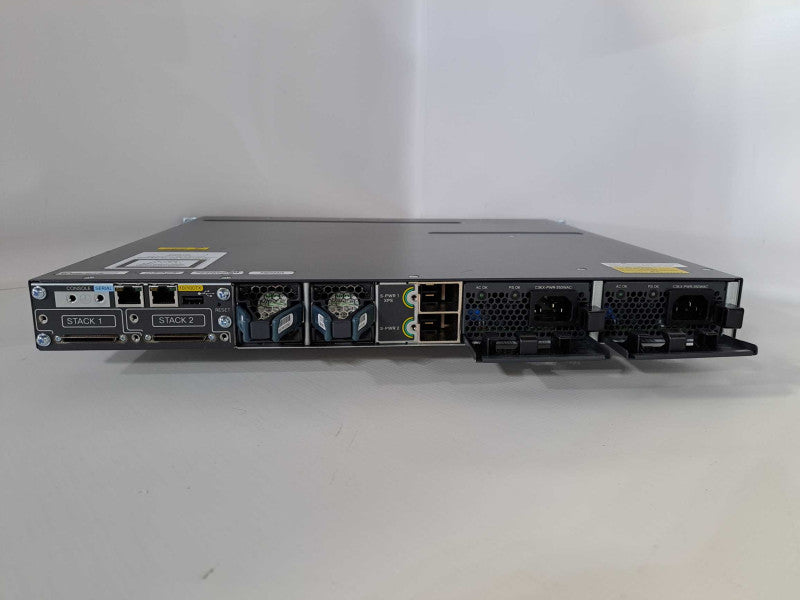 Cisco WS-C3750X-24T-L 24 Port 3750X Gigabit Switch 2x PSU + C3KX NM-10G )