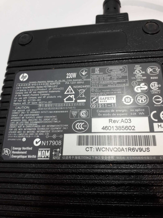GENUINE HP 19.5V 11.8A 230W AC Power Adapter Fat Tip for laptop Q&