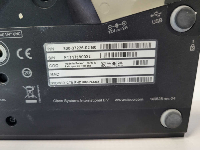 Cisco Precision HD 1080p 4x S2 Conference Camera 05 - 800-37226-02B0  -