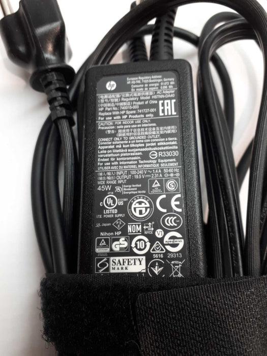 GENUINE HP 19.5V 2.33A 45W AC Power Adapter Blue Thin Tip for laptop Q&