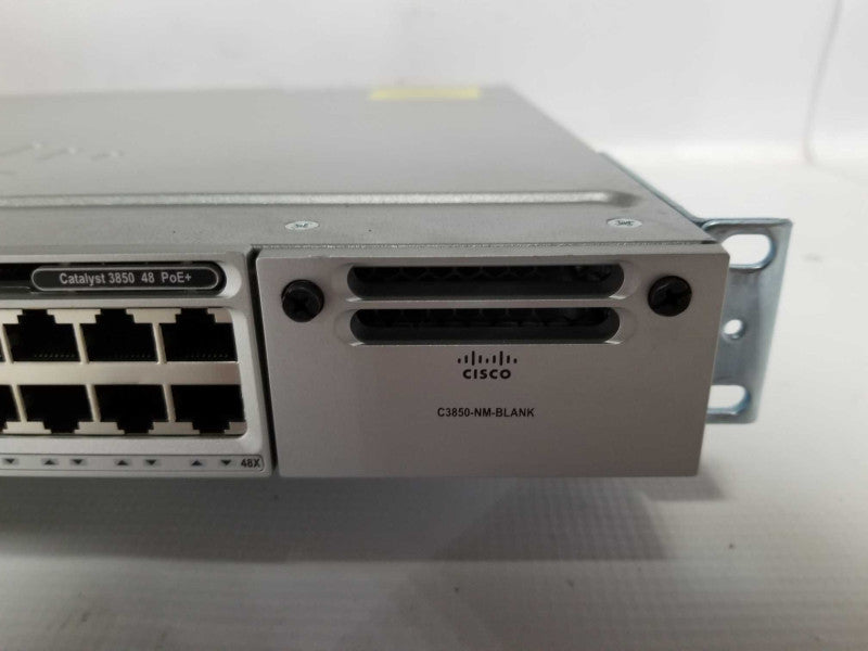 Cisco Catalyst WS-C3850-48P-S PoE+ 48-Port Switch - Blank Module - See Photos #