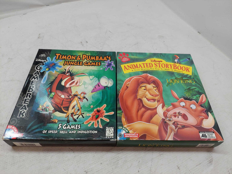 Disney PC CD ROM Games CIB , Lion King & Timon & Pumbaa\\'s